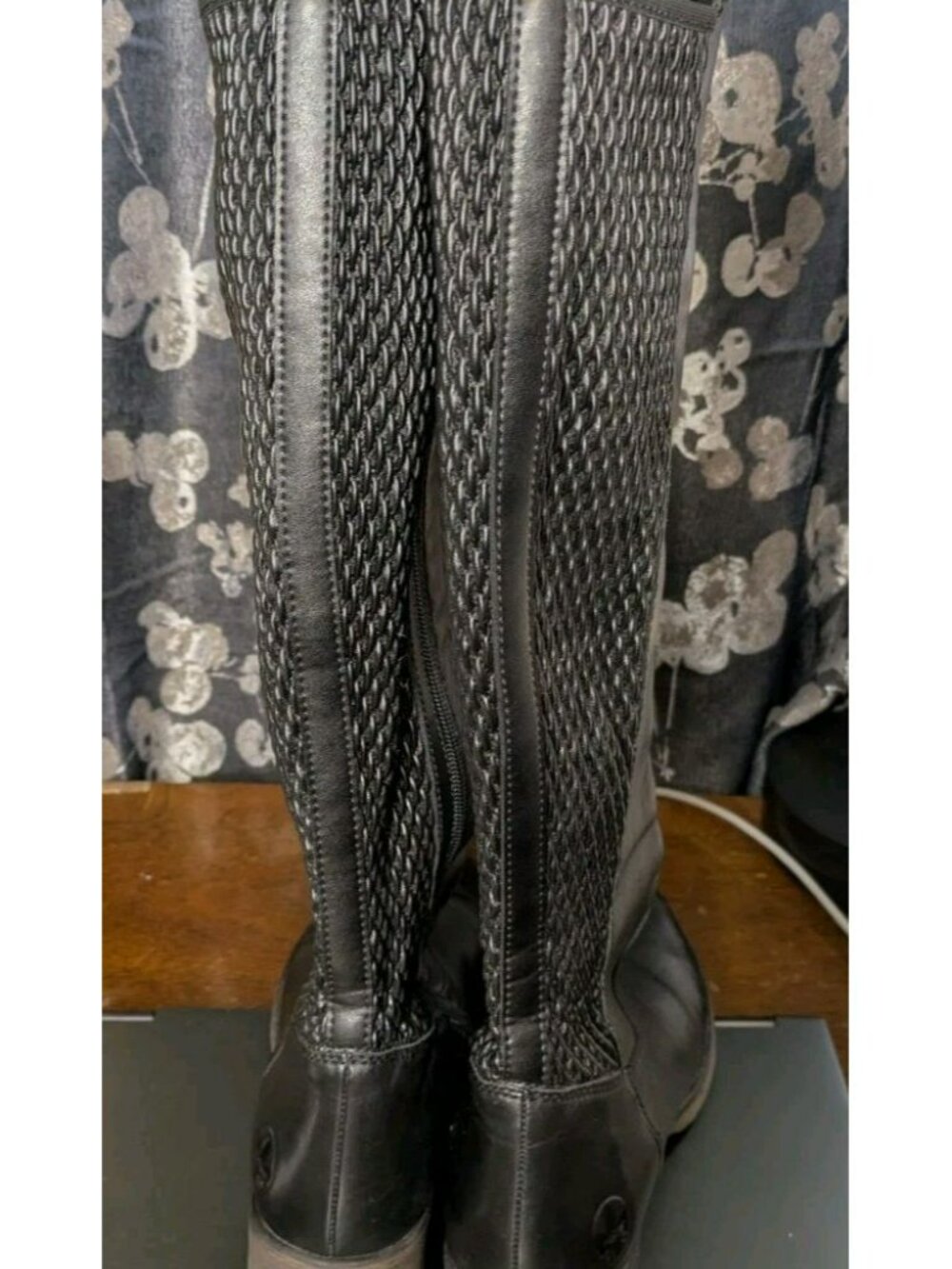 RIEKER Faith 91 Black Leather Riding Tall Boots Sz 40 Equestrian US 8.5-9 - Picture 4 of 11